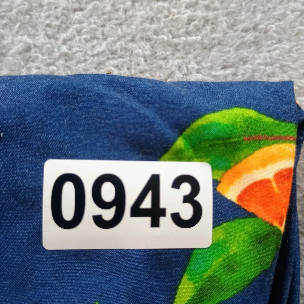 Old Navy Boys Swim Trunks Navy Orange Fruit Print 3T Elastic Waist